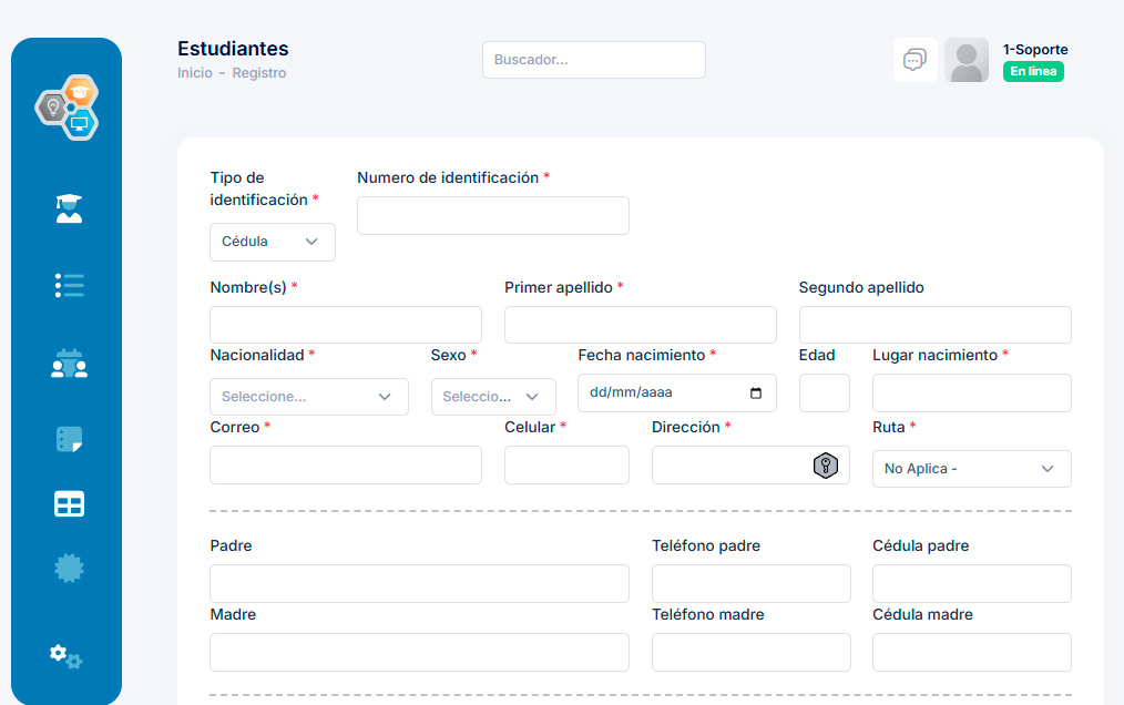 Ingreso de Matrículas